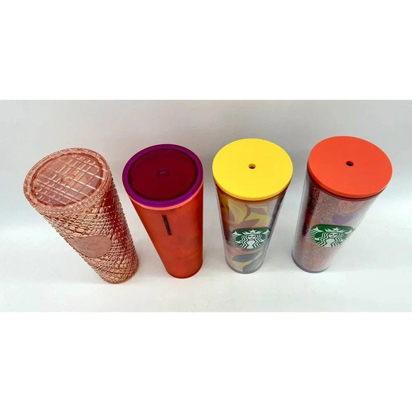 4 Starbucks 24oz Tumbler Valentine's Day Diamond Studded Floral Venti Summer - Picture 7 of 14